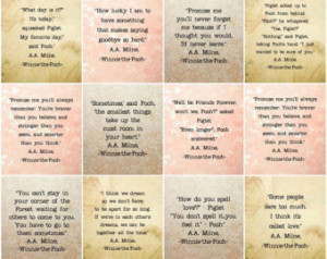 Winnie the Pooh Quotes Love Collection of Poohisms Pastel Colors Coral ...