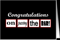 Congratulations - Passing the Bar card - Product #403788