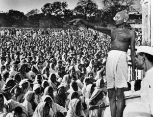 Mahatma Gandhi speaking in India (“Satyagraha The Right to Protest ...
