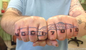 The Best Starship Enterprise Knuckle Tattoo