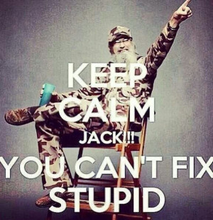 You can't fix stupid!!!!
