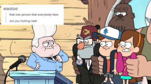 immaplatypus:Text post meme—Gravity Falls