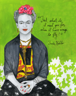 Mexican painter Frida Kahlo (July 6, 1907 – July 13, 1954) remains ...