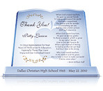Teacher Retirement Plaque with Engraving 'Teacher Appreciation'