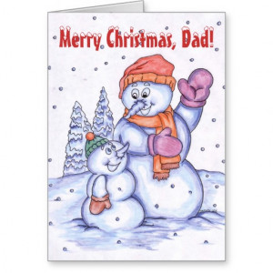 Daddy Merry Christmas Card