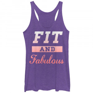 Women's - Fit and Fabulous CHIN UP Racerback Tank