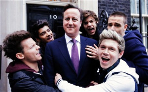 ... Cameron makes an appearance on boy band One Direction's charity single