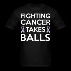 fighting cancer takes balls t shirts designed by nektarinchen