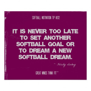Softball Quotes in Threads 012 Print