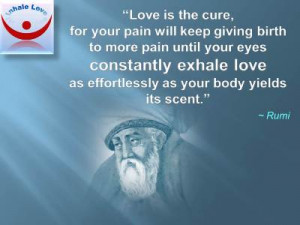 Love Heals quotes, Love cures Rumi at Inhale Love: Love is the cure ...