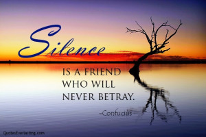 quote of the day silence