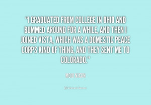 Quotes Ohio ~ I graduated from college in Ohio and bummed around for a ...