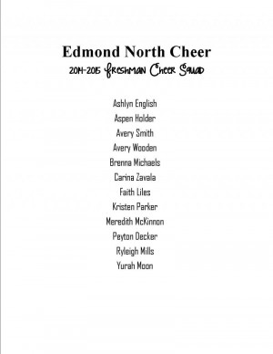Cheerleading Tryout Score Sheet Template