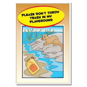 ... new series of water polution cartoon posters will get people thinking