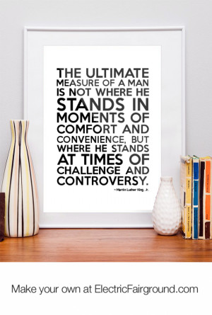 Martin Luther King, Jr. Framed Quote