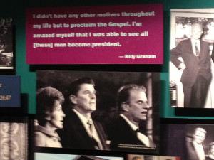Billy and Ron and Nancy Reagan