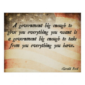 Gerald Ford Government Quote Posters