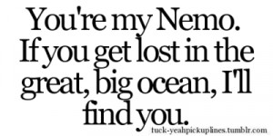 find, lost, love, nemo, ocean, you