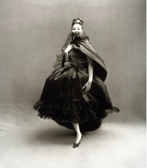 China Machado in Dior,1959. Photographed by Richard Avedon.China ...