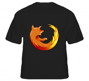 Mozilla Firefox Logo Custom T Shirt