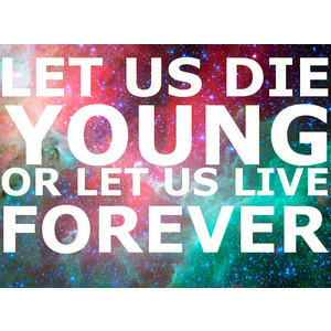 forever young qoute / wordart