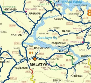 Turkey Road Map Country World