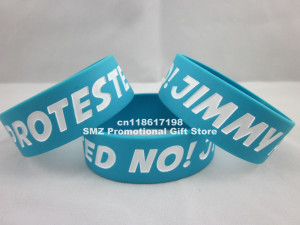 One Direction No Jimmy Protested Quote Wristband Bracelet,1