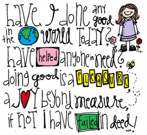 LDS illustration Have I Done Any Good in the World Today? Cute primary ...