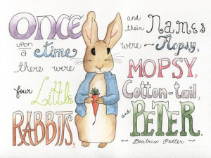 ... using Beatrix Potter's The Tale of Peter Rabbit as the subject