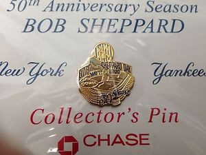 Bob Sheppard New York Yankees Collectors Pin Stadium Giveaway New in