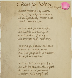 ... And Thinking A Letter to Mothers | Happy Mothers Day 2014 Letters