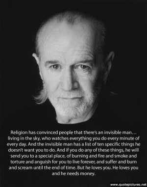 George Carlin Quote on religion
