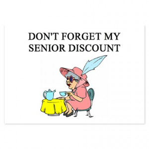 Jokes Senior Citizen Discount