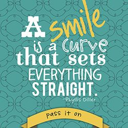 SMILE | Free Printable. Today, give a stranger one of your smiles. It ...