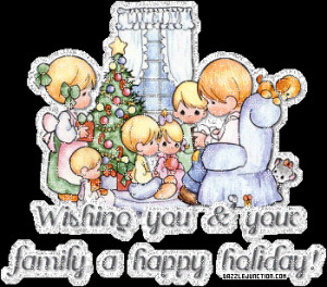 Animated Happy Winter Holidays Greetings Quotes HD Wallpaper Free