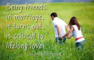 Friendship in marriage