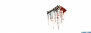 gun dripping blood drawing facebook cover for timeline