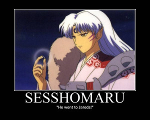 anime inuyasha character sesshomaru quote jareds ad slogan anime ...