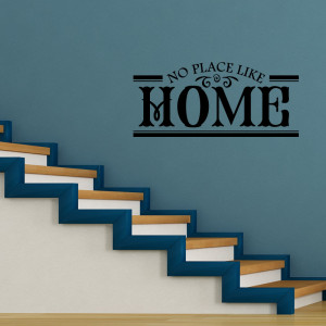 No Place Like Home Quote Wall Sticker 1