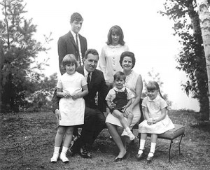 The Muskie family at Birchpoint China Lake Maine circa 1964 Shown