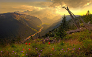 1280x800 Beautiful mountain scenery desktop PC and Mac wallpaper