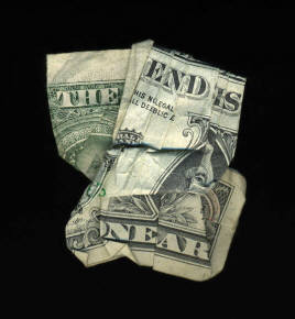 The End is Near folded dollar