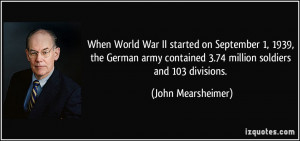 World War II started on September 1, 1939, the German army contained 3 ...