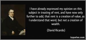 More David Ricardo Quotes