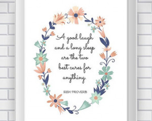Irish Proverb Print - Inspirational Quote Print - Whimsical, Colorful ...