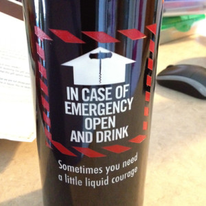 via Emergency Drink Personalized Etched Wine Bottle [HUM005] – $65 ...