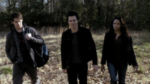 Damon takes Bonnie to the witch burial grounds