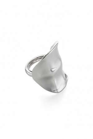 Liquid Metal Ring by Kenneth Jay Lane