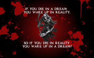 Death blood grim reaper scythe die dreams reality sleeping time ...