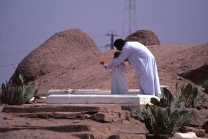 ... , usually with the simplest of grave markers. (Cemetery at Siwa
